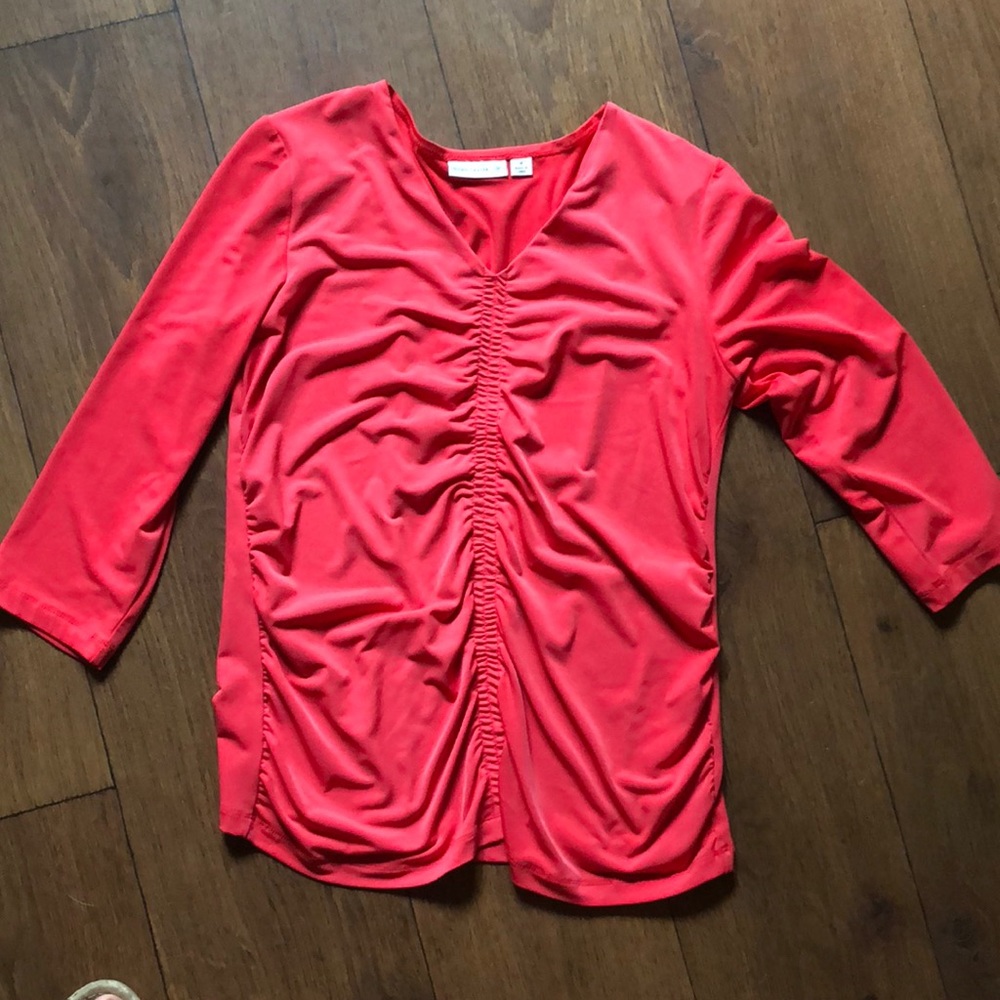 Coral non wrinkle shirt